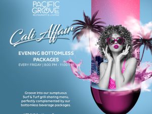 Cali Affair - Evening Bottomless Package at Pacific Groove Dining Experiences