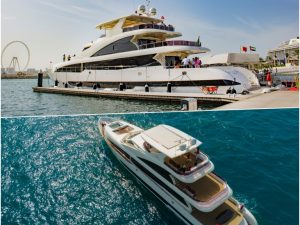 Dubai Harbour Superyacht Experience with Live station & Drinks Boat Tours and Cruises