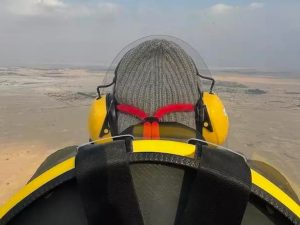 Flying On a Gyrocopter Around Al Khor Desert safaris