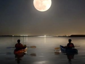 Full moon kayak tour at louvre Abu Dhabi Water Sports