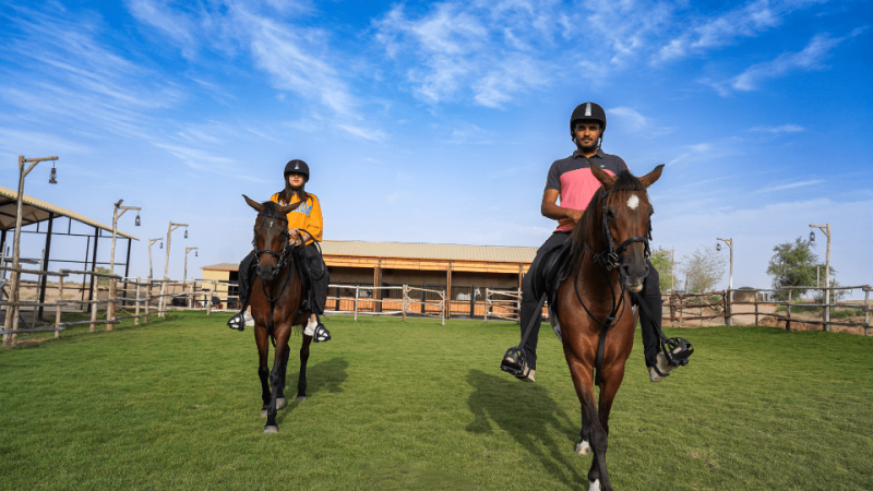 Horse Riding at Al Marmoom Oasis With Transfer – Desert safaris