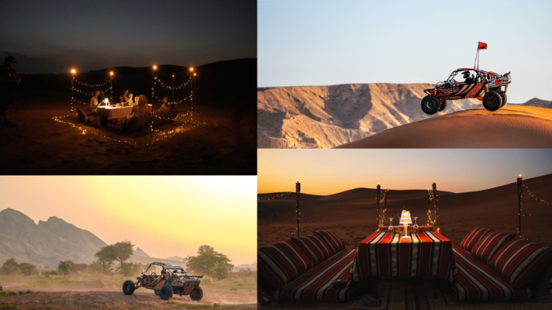 Private Dinner in the desert with optional Buggy Experience – Desert safaris