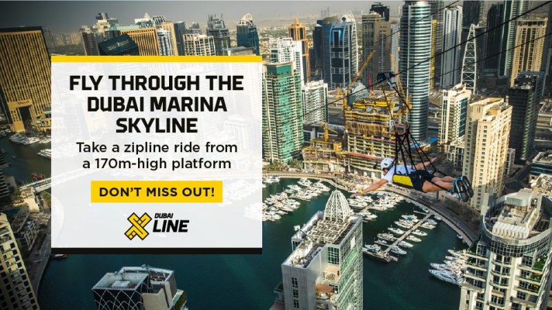 XLine Dubai Marina – The Longest Urban Zipline in The World – XDubai Attractions