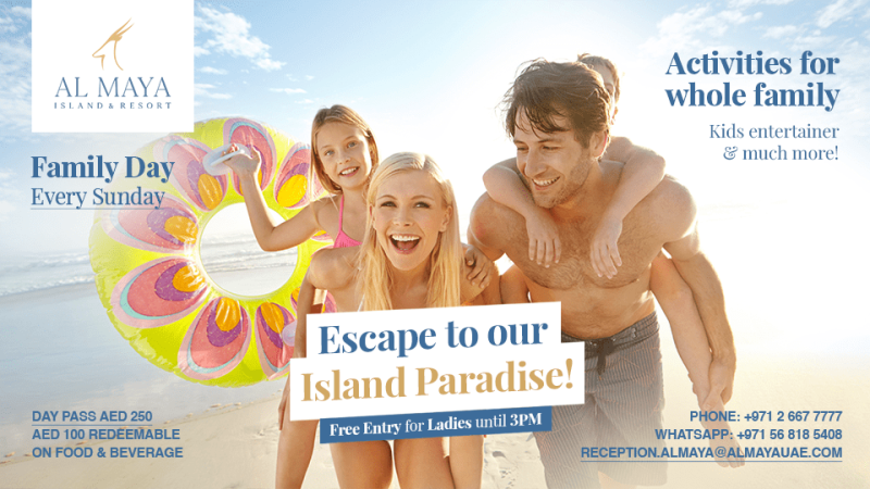 Escape to Our Island Paradise! – Al Maya Island & Resort Pool Party Family Day – Festival