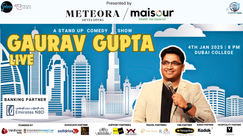 Gaurav Gupta Live in Dubai – Comedy Events