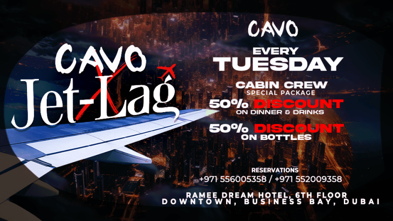 Jet-Lag at Cavo in Dubai – Nightlife