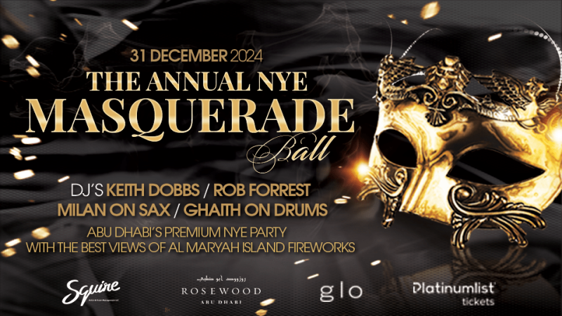 The Annual NYE Masquerade Ball at Rosewood Abu Dhabi – New Years Eve Events