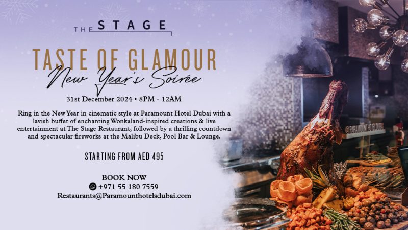 A Taste of Glamour NYE Soirée at The Stage Restaurant in Dubai – New Years Eve Events