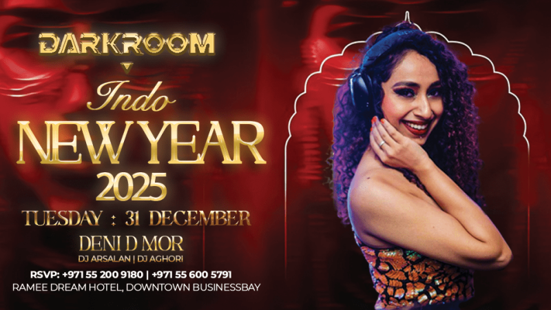 DJ Dina performing Live at Darkroom in Dubai – New Years Eve Events