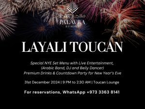 Layali Toucan at Palavra Resort New Years Eve Events