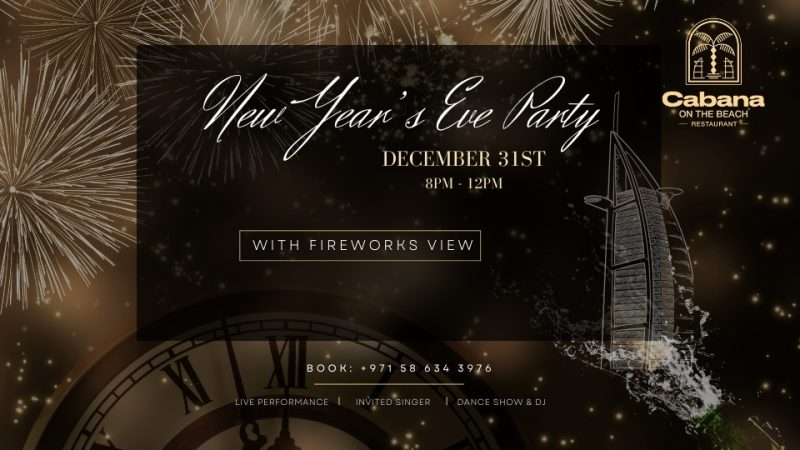 New Year Eve at Cabana on the Beach Restaurant – New Years Eve Events