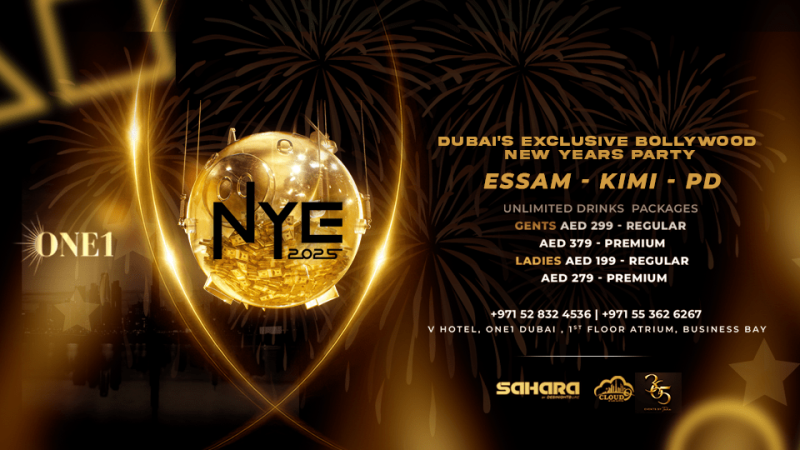 New Year ‘s Eve – Dubai Exclusive Bollywood Party – New Years Eve Events