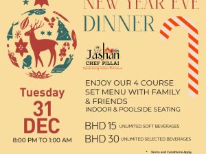 New Year's Eve Dinner at Jashan by Chef Pillai Christmas Events