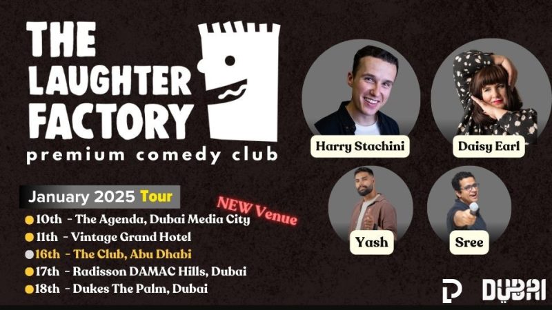 The Laughter Factory January 2025 – Comedy Events