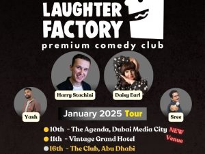 The Laughter Factory January 2025 Comedy Events