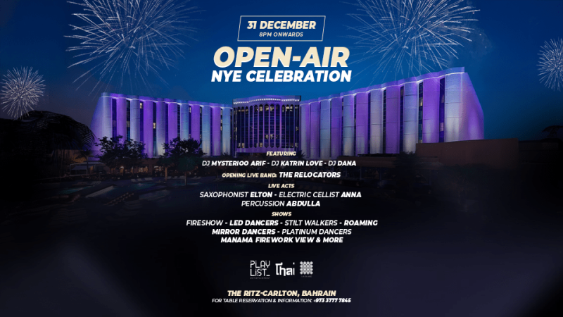 The Ritz-Carlton NYE Celebration in Bahrain – New Years Eve Events