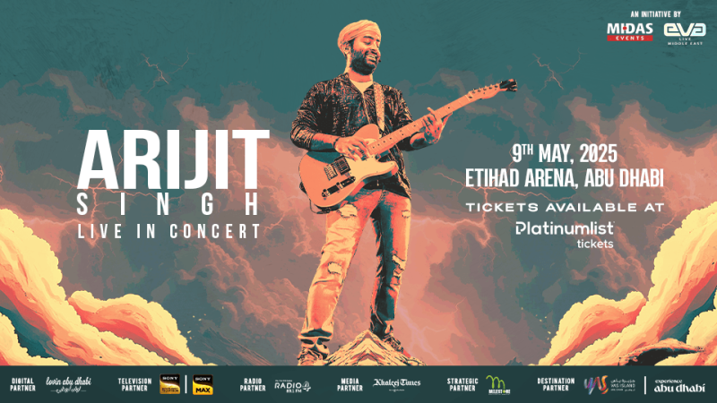 Arijit Singh Live in Concert at Etihad Arena in Abu Dhabi – Desi Events