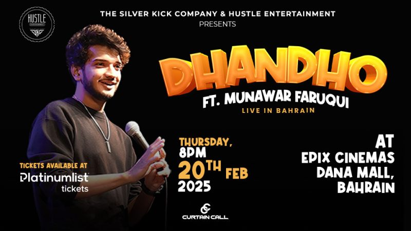 Munawar Faruqui Live in Bahrain – Comedy Events