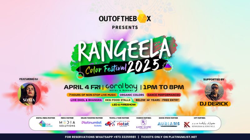 Rangeela Color Festival 2025 in Bahrain – Desi Events